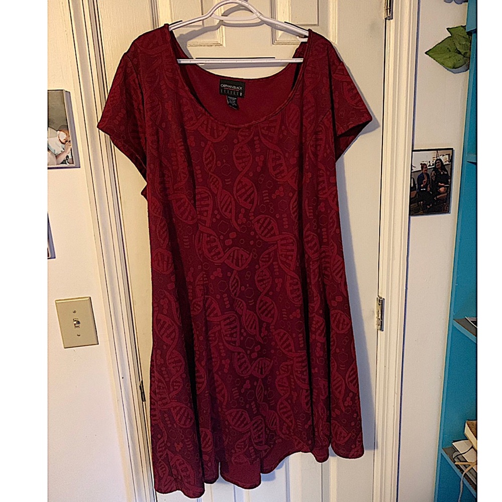 Red Torrid Orphan Black DNA Sequence Skater Dress